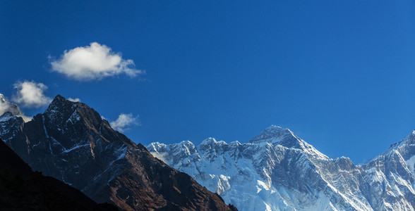 在喜马拉雅山风景