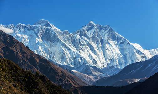 在喜马拉雅山风景