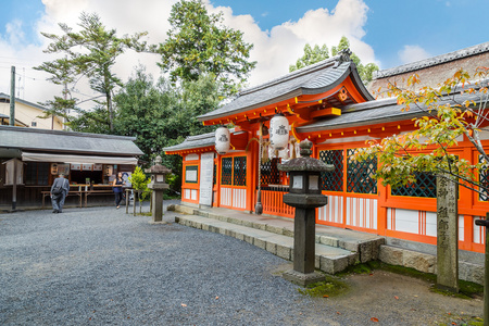 在日本京都宇治神社
