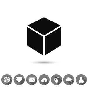 icono de diseo de logotipo de cubo 3D