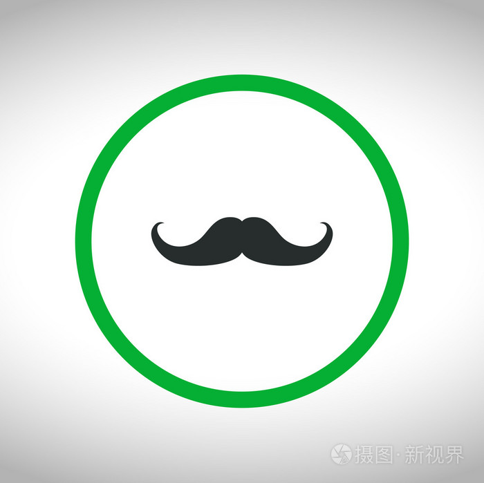 小胡子平图标