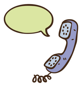 响纸卡通老式电话照片