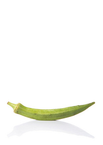  fingers vegetables over white background