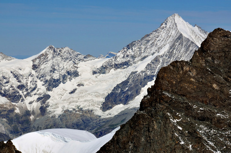 Weisshorn 和 Rimpfischhorn 首脑会议的一部分