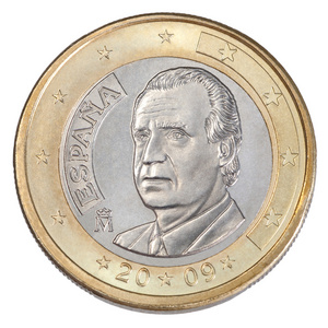 一欧元硬币直径图片