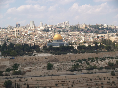 耶路撒冷圣殿山观全景。以色列