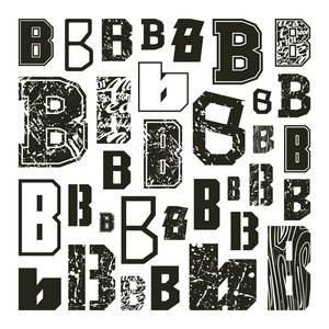 设置的版本的字母 B