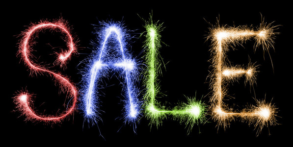 50%销售横幅与梯形形状,切片背景和几何抽象组成. 带有文字的促销卡.