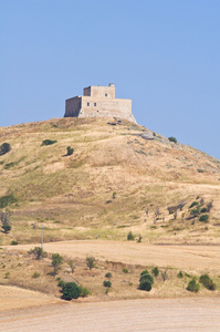 Monteserico 城堡。Genzano di Lucania。意大利