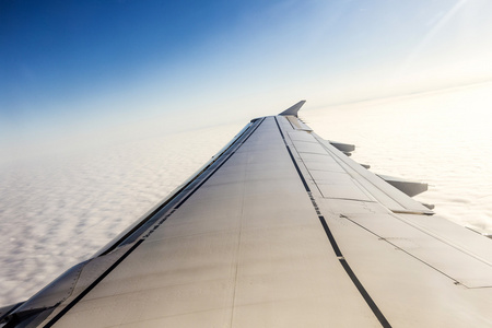 翼飞机在高空飞行期间