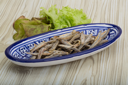 干鳀鱼咸干鱼干腌凤尾鱼堆干鳀鱼干鳀鱼关闭干燥的婴儿沙丁鱼, 用作