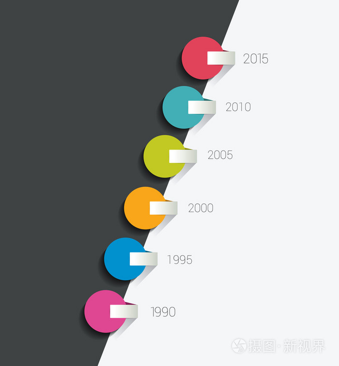 时间线.一步一步模板.信息图表