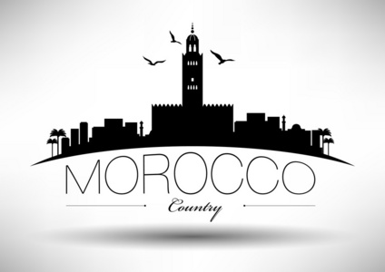 摩洛哥天际线与版式设计