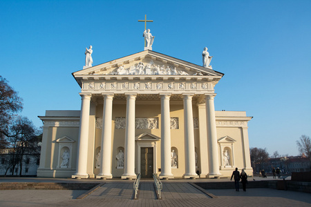 立陶宛首都维尔纽斯的大教堂