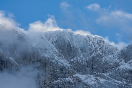 冬季阿尔卑斯山