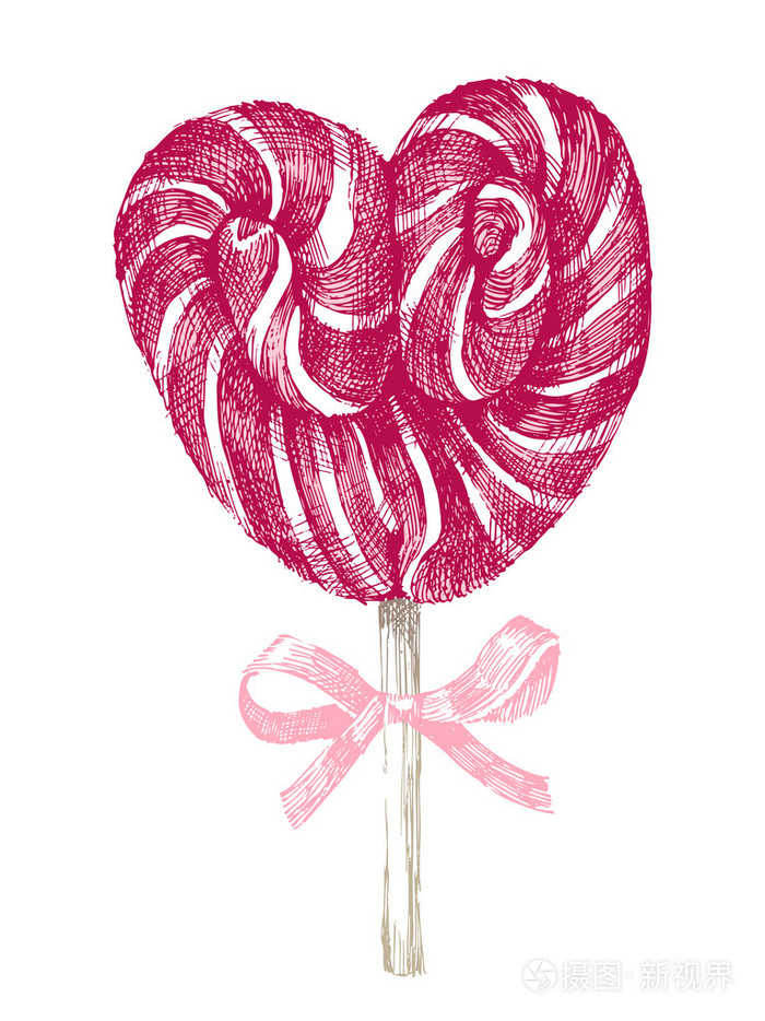 手画的棒棒糖插画-正版商用图片1hozow-摄图新视界