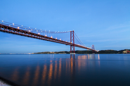 25 de Abril 桥在里斯本的视图