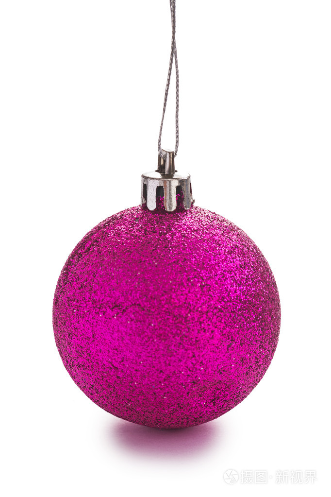 粉红色色的圣诞球