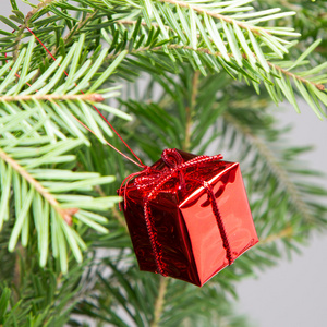 圣诞树红色框装饰
