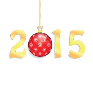 圣诞摆设快乐 2015年新的一年