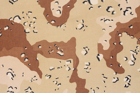 我们六色沙漠迷彩织物纹理背景照片