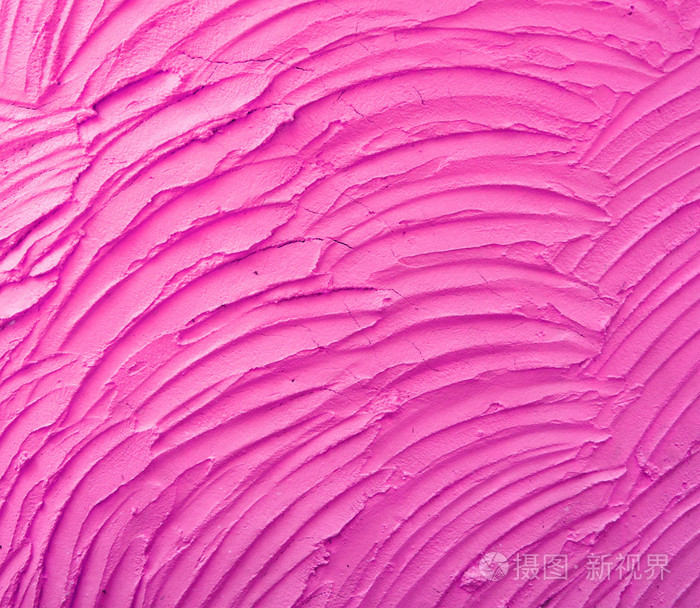 光滑的粉红色石膏墙