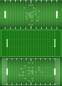 美式橄榄球场背景 eps10 矢量集