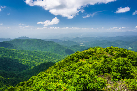 阿巴拉契亚山脉，从陡峭的顶峰，对 B 的看法