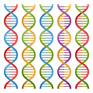 科学和医学的 Dna 符号的集合。矢量设计