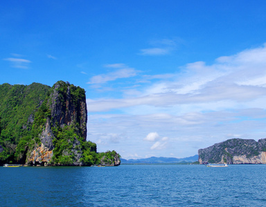 岩石和海在泰国