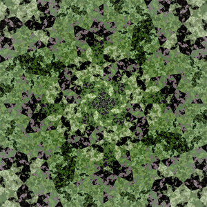 抽象的对称绿色六角形马赛克