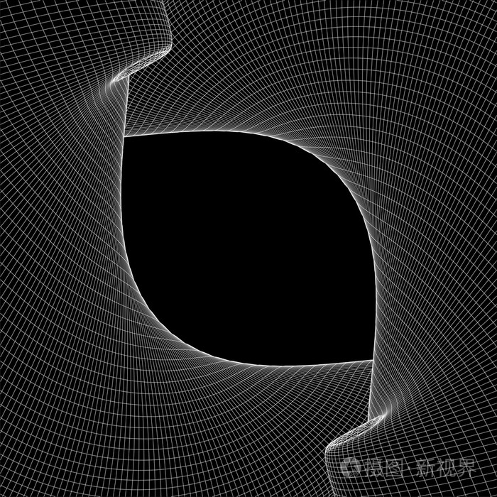 摘要弯曲线线背景矢量