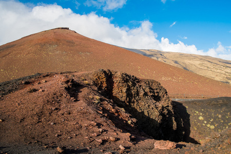 埃特纳火山火山口图片