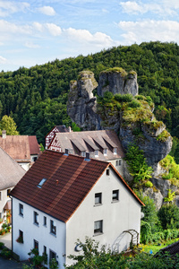 Cityscape of Tchersfeld in franconia switzerland