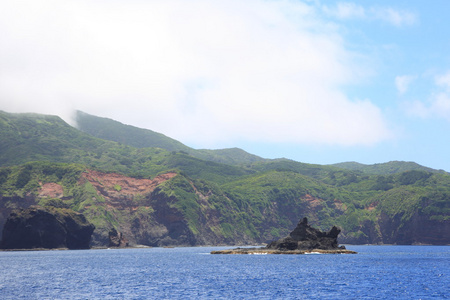 美丽的大海的 Chichijima 岛，日本小笠原