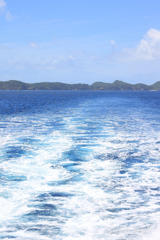 美丽的大海的chichijima岛日本小笠原