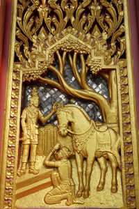 泰国的佛故事艺术木雕