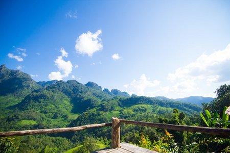 在清迈，泰国天然山景