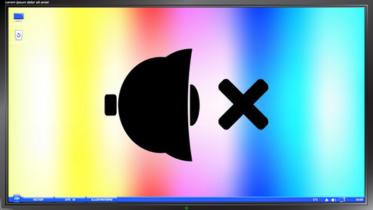 在液晶显示器上没有声音符号