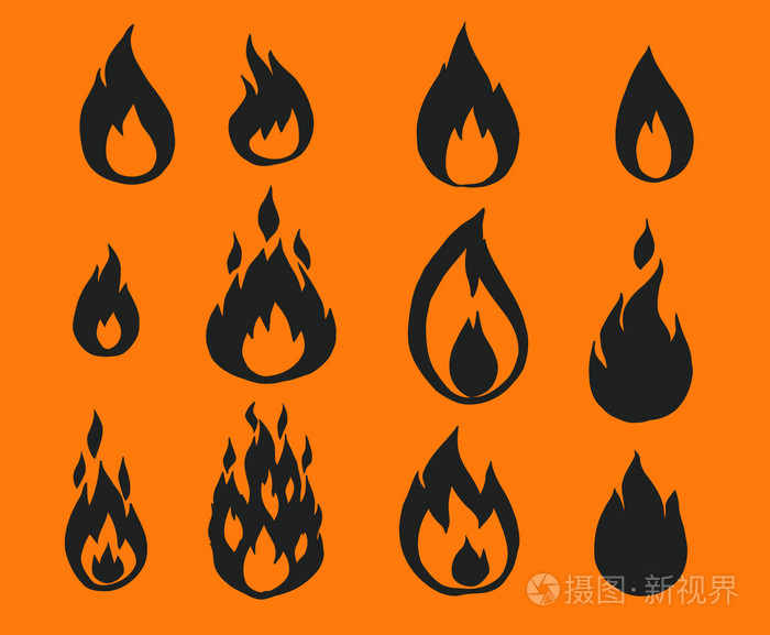 火火焰插画-正版商用图片1hrs1n-摄图新视界