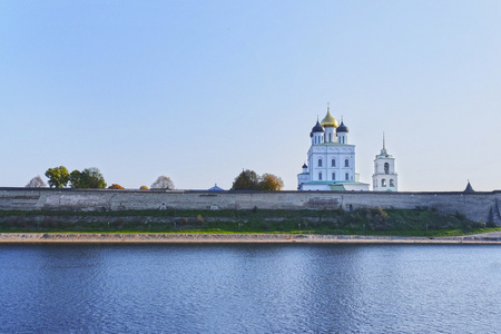 普斯科夫克里姆林宫和三位一体的东正教大教堂