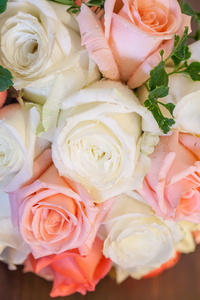 婚礼花束的玫瑰