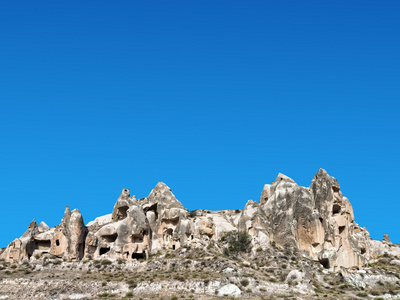 在 Capadocia，土耳其的岩石