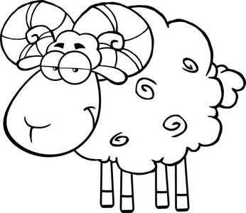 可爱的 Ram 羊字符
