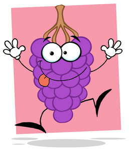 卡通人物的葡萄图片
