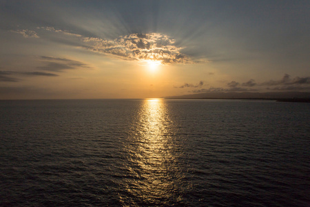 地中海的日落背景