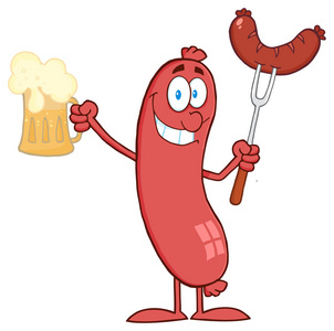 卡通人物香肠照片