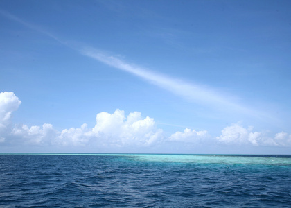 在马尔代夫的美丽海景图片