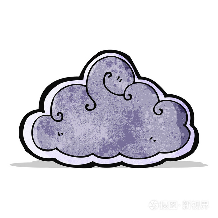 雷云卡通人物插画-正版商用图片1hsd4h-摄图新视界
