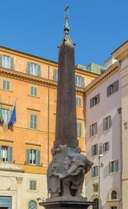 大象和方尖碑，罗马